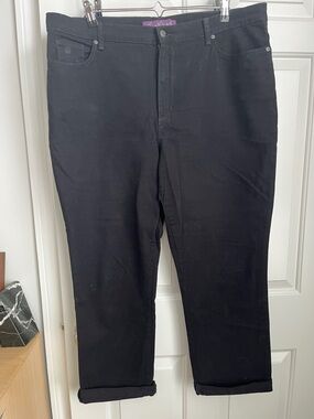 Gloria Vanderbilt Amanda US 18 Black High Rise Jeans